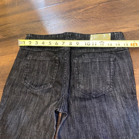 Y2K SOUTH POLE COLLECTION DARK BLACK SKINNY DENIM JEANS SZ 7 - Picture 6 of 10
